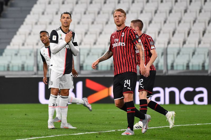 Cristiano Ronaldo had a disappointing outing against AC Milan