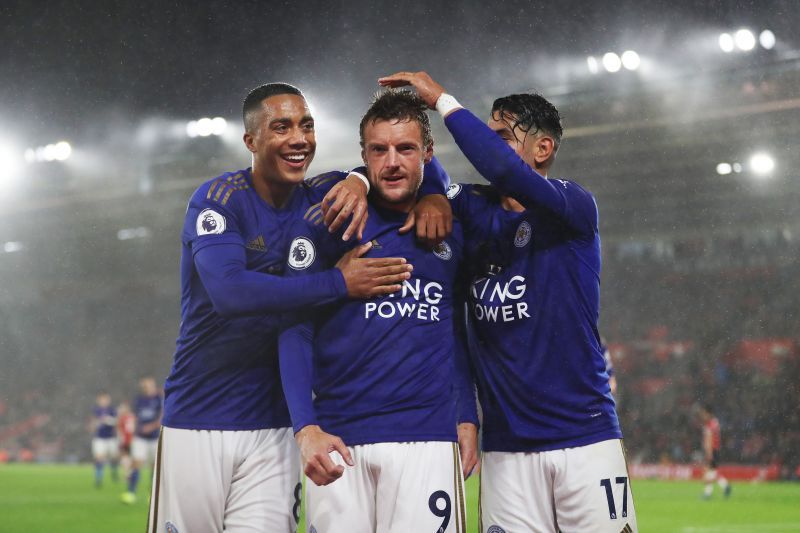 Jamie Vardy and Ayoze Perez have done well alongside midfielder Youri Tielemans