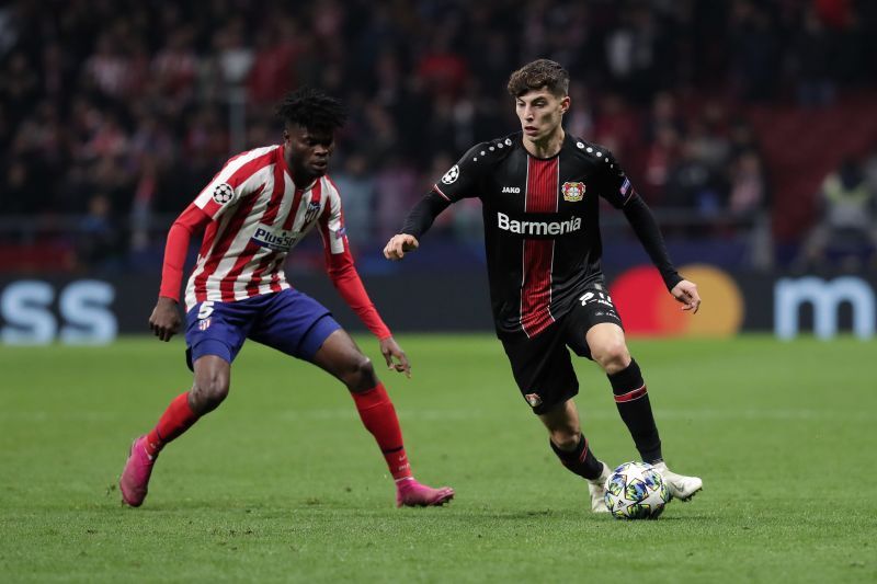 Havertz in action for Leverkusen