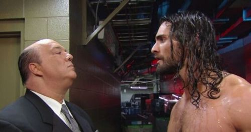 Paul Heyman and Seth Rollins (Image courtesy: wrestlingdvdnetwork)