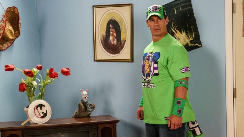 John Cena entering the Firefly Fun House