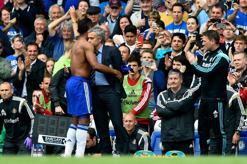 Jose Mourinho and EPL great Didier Drogba continue to have an excellent relationship