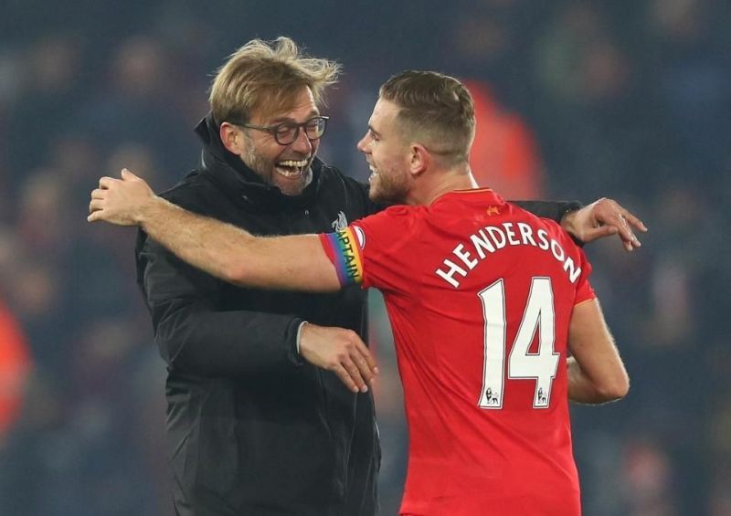 Klopp and Henderson are three wins away from the EPL crown