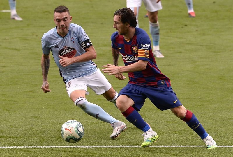 Messi in action against Celta