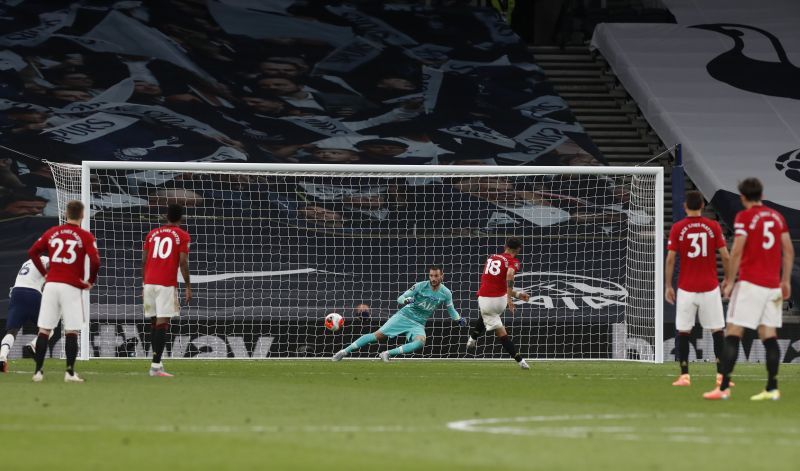 Bruno Fernandes scored the crucial penalty against Tottenham Hotspur