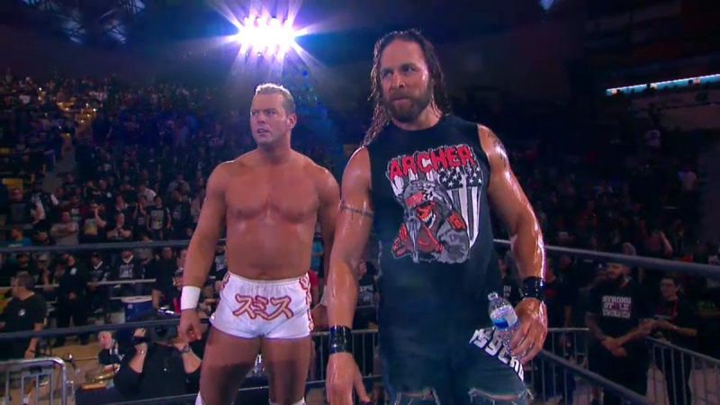 Davey Boy Smith Jr (left) with Lance Archer