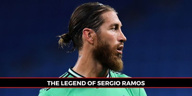 Sergio Ramos of Real Madrid CF looks on during the Liga match against RCD Espanyol