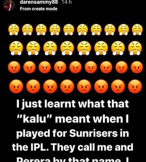 Recent Instagram stories of Daren Sammy