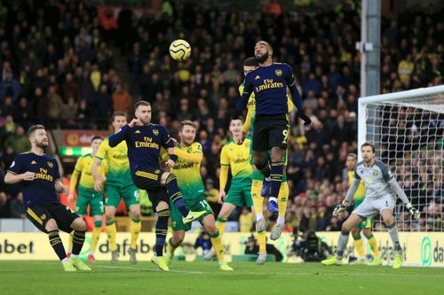 Arsenal and Norwich's last meeting ended in a 2-2 draw