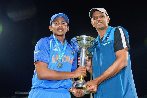 Rahul Dravid coached the India under-19 team to the World Cup title in 2018