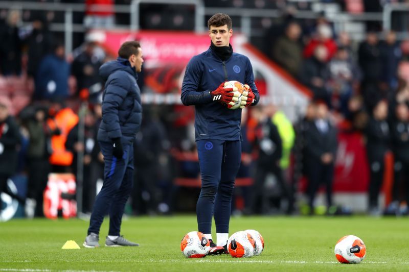 Kepa Arrizabalaga arrived in London from Athletic Bilbao.