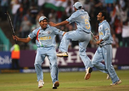 Rohit Sharma celebrating India's win against Australia