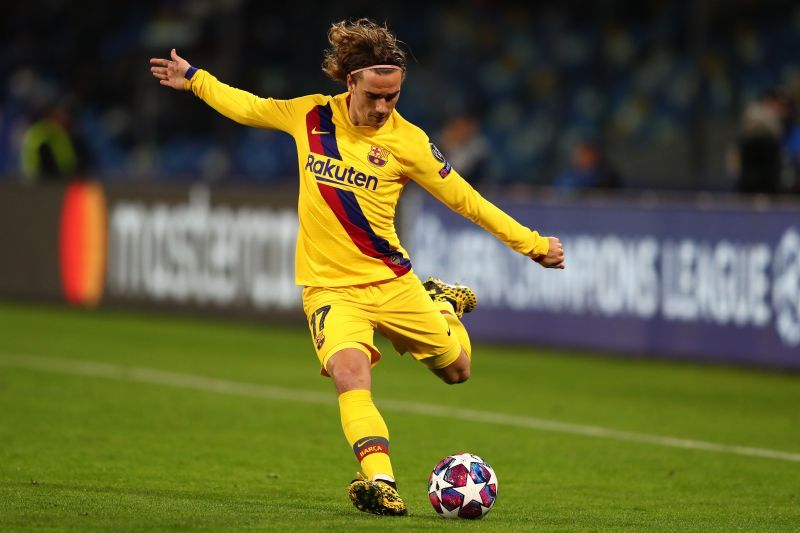 Antoine Griezmann in action for Barcelona