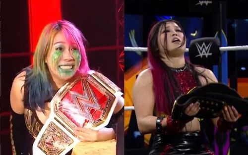 Asuka congratulates Io Shirai for her historic Win