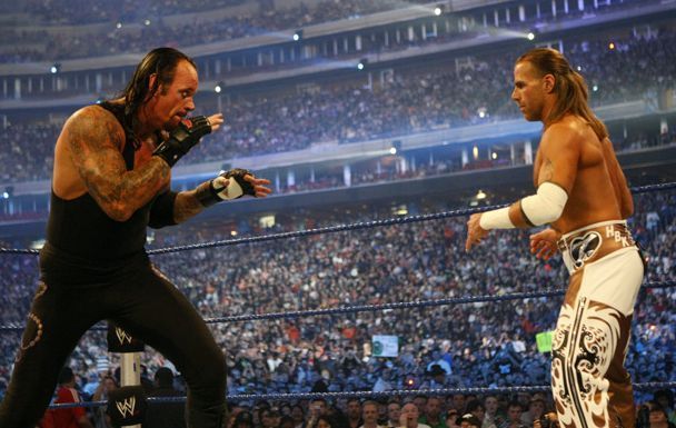 The Undertaker and Shawn Michaels faced off at WrestleMania 25 as well as WrestleMania 26