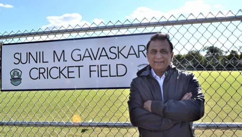 Sunil Gavaskar at the fround named after him in Louisville, Kentucky (PC - Hindustan Times)