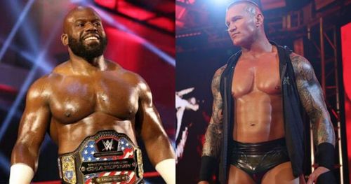 Apollo Crews and Randy Orton.