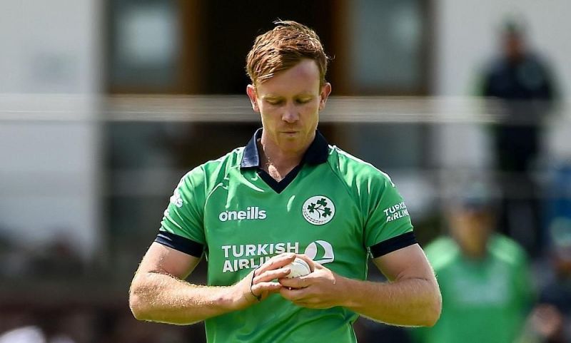 Ireland&#039;s Shane Getkate prepares to bowl a delivery. Picture Credits: Cricket Ireland
