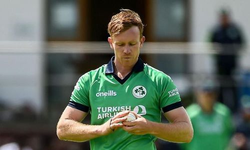 Ireland's Shane Getkate prepares to bowl a delivery. Picture Credits: Cricket Ireland