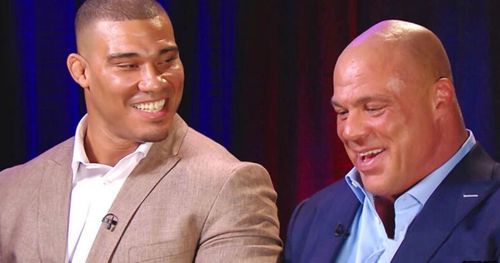 Jason Jordan and Kurt Angle.