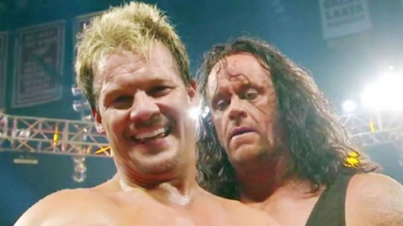Chris Jericho and Undertaker got a little closer (Pic Source: WWE)