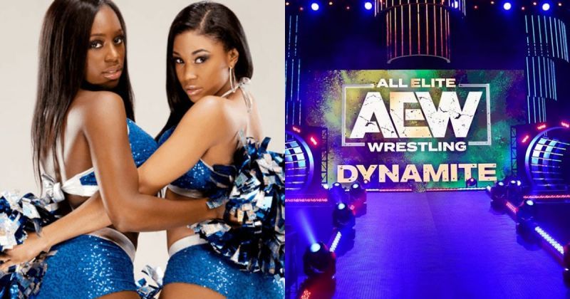 Naomi, Cameron AKA Ariane Andrew, AEW Dynamite set 