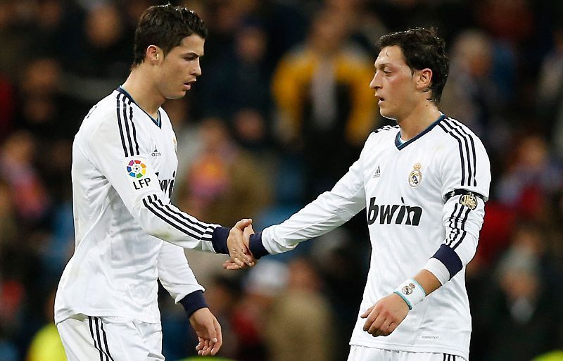 Mesut Ozil set up a lot of goals for Cristiano Ronaldo during his spell with Real Madrid.