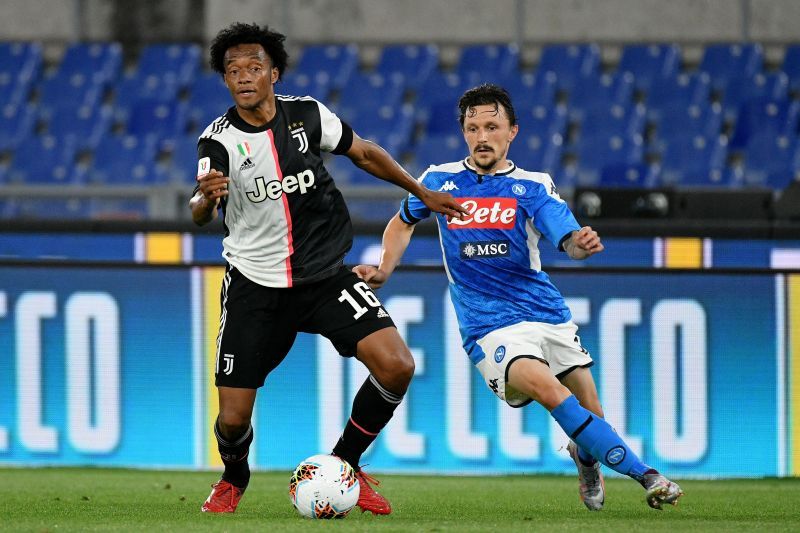 Cuadrado picked up a yellow card against Atalanta and is suspended for the game.