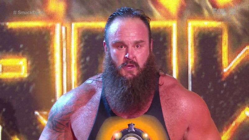 Braun Strowman on the SmackDown before Extreme Rules