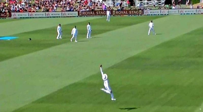 Ravindra Jadeja's catch of Neil Wagner in the 2nd Test of the IND vs NZ series in 2019-20