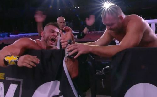 Jon Moxley defended the AEW World Championship in the main event