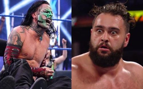 Rusev was equally shocked after Jeff Hardy's response