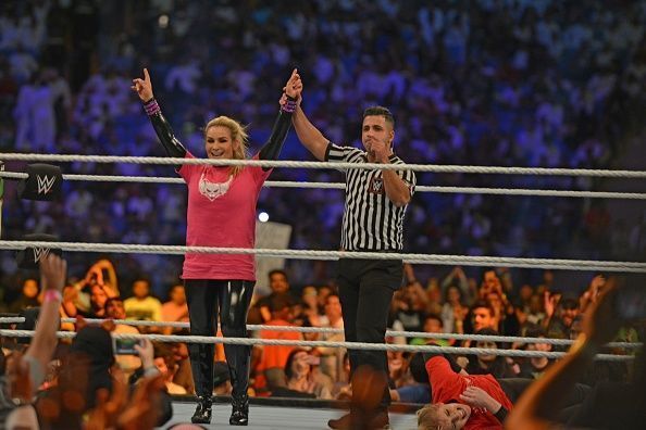 Natalya was the victor of the first-ever women&#039;s match in Saudi Arabia