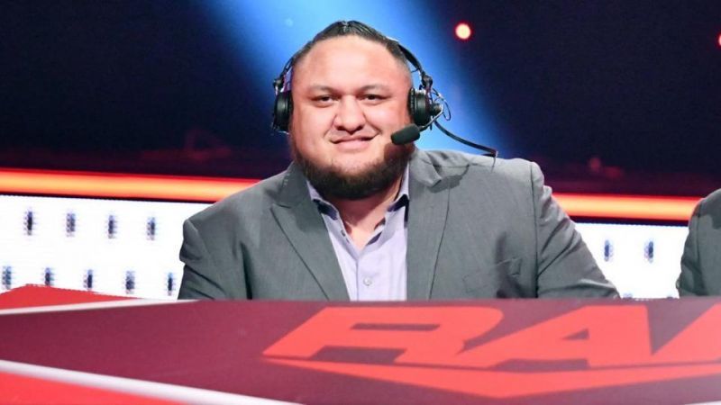 Samoa Joe moved from the ring to the announce desk in 2019
