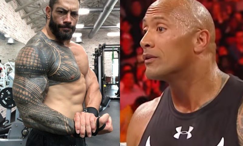 Roman Reigns and Dwayne The Rock Johnson