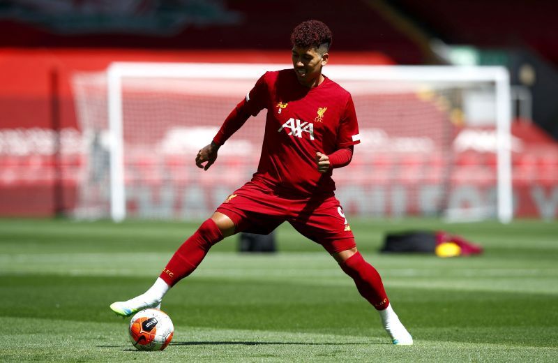 Roberto Firmino in action for Liverpool