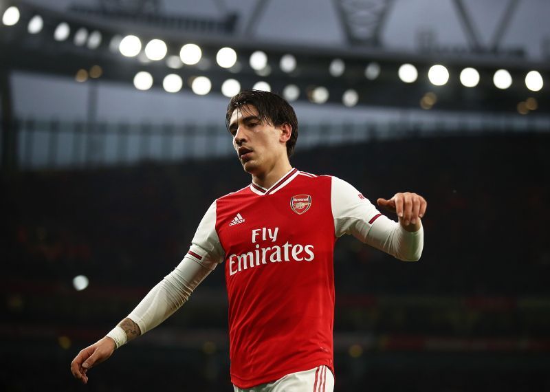 Hector Bellerin in action for Arsenal