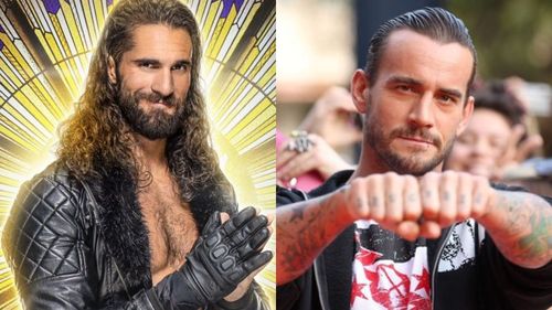 Seth Rollins (left); CM Punk (right)