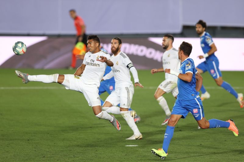 Real Madrid secured a 1-0 win over Getafe to go four points clear at the top of La Liga