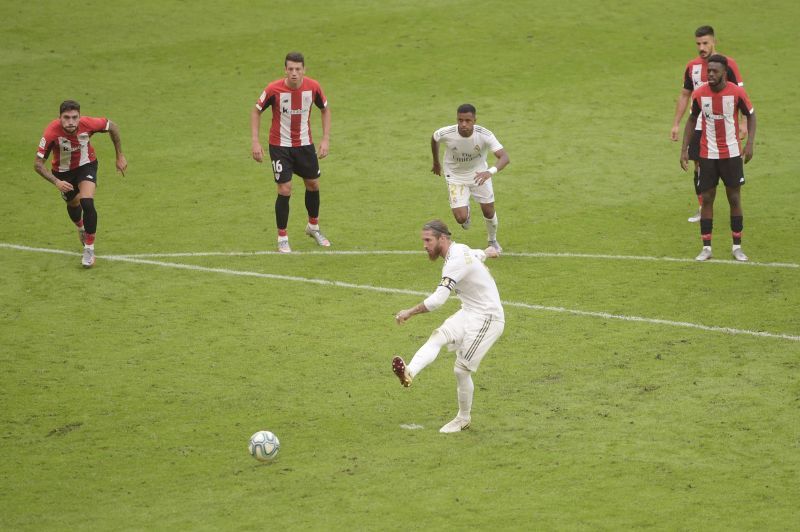 Sergio Ramos dispatched a flawless penalty to give Real Madrid the lead