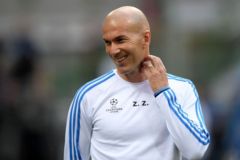 Zinedine Zidane led Real Madrid to the La Liga title this season