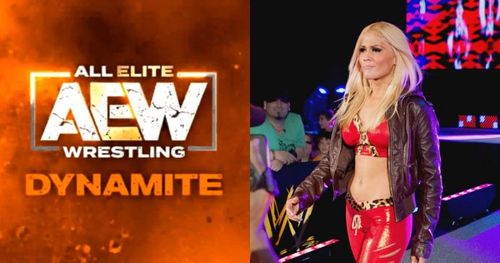 AEW Dynamite logo, Ivelisse, FKA Sofia Cortez from her WWE days.