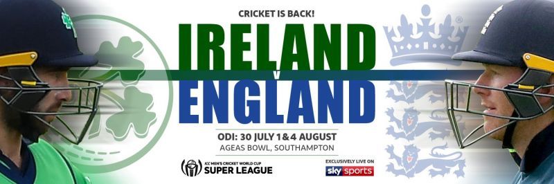 Ireland tour of England 2020 (Source: Cricket Ireland Twitter)