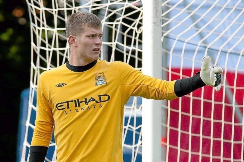 Loris Karius as a youngster during his time at Manchester City.