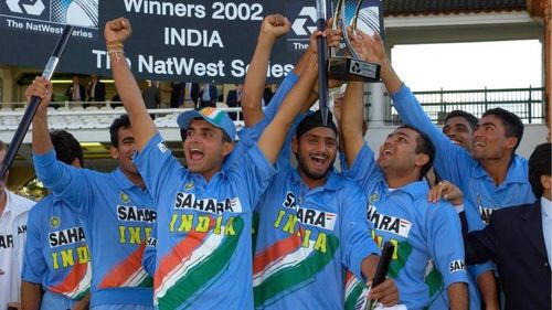 Sourav Ganguly recalled India's famous win in the 2002 NatWest Trophy final against England