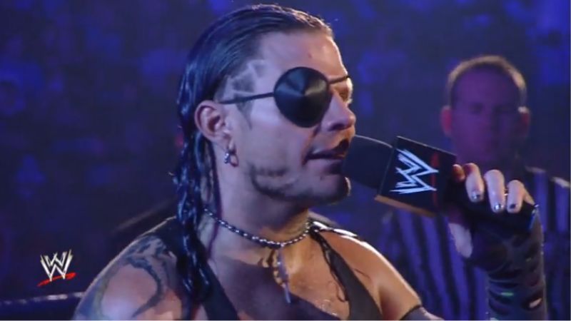 Jeff Hardy briefly wore an eye patch on WWE SmackDown