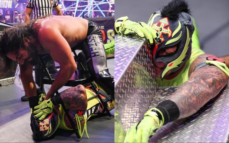 Rey Mysterio sustained a brutal injury at Extreme Rules