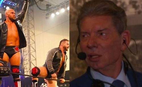 AEW's FTR and WWE Chairman Vince McMahon 