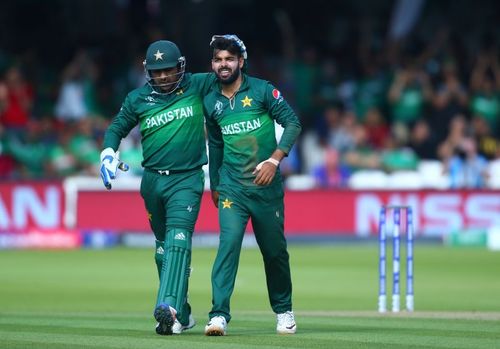 Former Pakistan skipper Sarfaraz Ahmed (left).