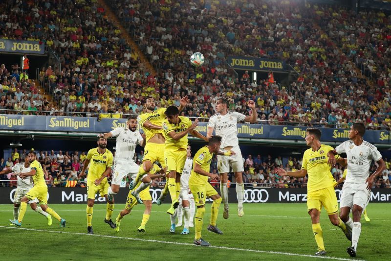 Villarreal in action against Real Madrid in LaLiga Hazard was rested for their trip away to Granada